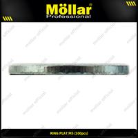 Gambar MOLLAR 93-072 Ring Plat M5 Besi Flat Washer Baut JP M 5 - 100 pcs - 93-072 dari Mollar Kota Cirebon 5 Tokopedia