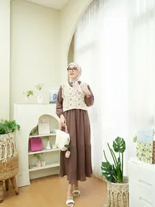 MallafashionID—Madamemalla Leona PO 1384 Midi Vest Fashion Muslim 101125