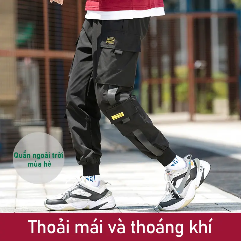 Quần Công Sở Hip Hop Nam, Hàng Mới Về Xuân / Hè 2025, Quần Chạy Nhanh, Quần Thể Thao Thường Ngày Đa Năng Và Nhiều Túi, Thích Hợp Để Làm Việc