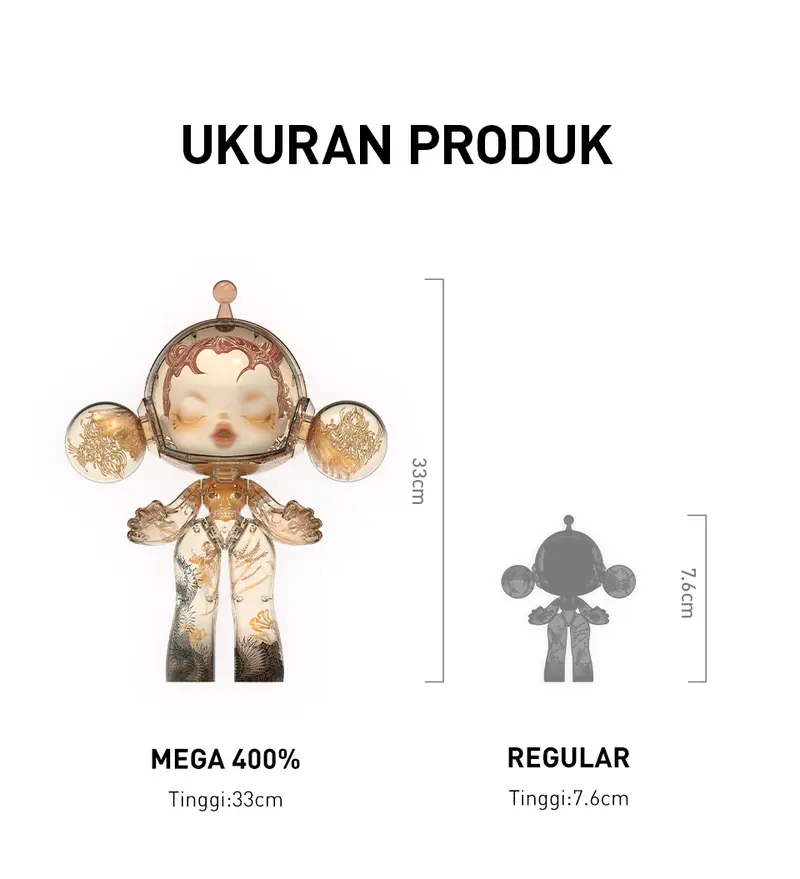 POP MART MEGA α SKULLPANDA 400% Wu Jian'an-The Heaven of Nin