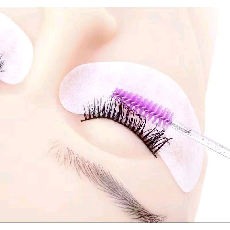 Mascara Wand isi 50 pcs spoolie brush alis maskara sekali pakai Eyelash 6