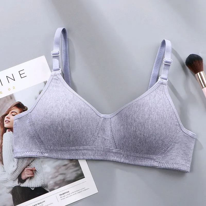 PROMO HEMAT 3 Pcs BRA BH Wanita tanpa kawat cantik Cup A/B kait 2  Pakaian dalam wanita size 34-42 3