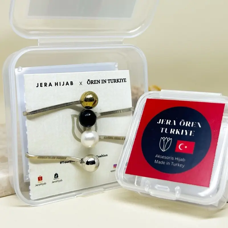 Paket Klip Hijab Turki Isi 4pcs - Jameela Series Made in Turkey JERA HIJAB