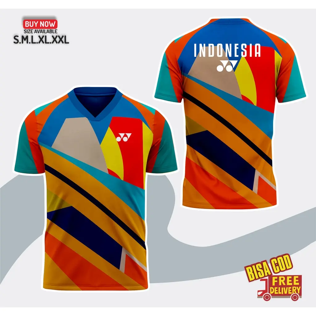 JERSEY KAOS BADMINTON BULUTANGKIS - BISA CUSTOM NAMA DAN LOGO PRIA DAN WANITA FULL PRINTING BIG SELLER