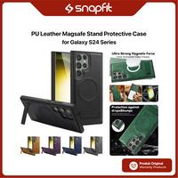 Gambar Case for Samsung Galaxy S24 Ultra SNAPFIT PU Leather Magnetic MagSafe Stand Kickstand Protective Cover Casing - Black, S24 Ultra dari Supcase Official ID Kota Administrasi Jakarta Barat 1 Tokopedia