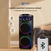 Gambar GMC Speaker 898Q Bluetooth Karaoke Speaker dengan 2 x 12" Woofer 400W USB SD AV In FM Radio Karaoke Jack Bass Wireless dari GMC Official Indonesia Kota Administrasi Jakarta Utara 2 Tokopedia