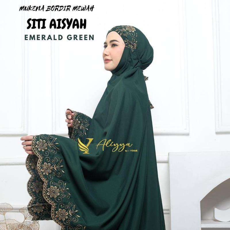 Mukna Dewasa Siti Aisyah Dengan Bahan katun  Bordir 4