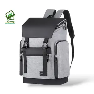 Tas Ransel Pria Sekolah Kuliah Ransel Berpergia Kasitas Besar Tas Laptop Remaja Unisex Kanvas Polos