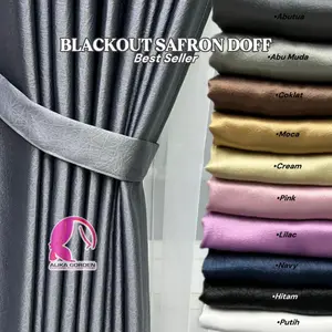 Gorden Jendela Minimalis Gordeng Pintu aesthetic Tirai Kamar Tinggi 200 Bahan Blackout