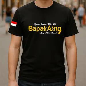 Kaos Adem Dan Tebal B4p4k 4ing kata2 VIiral Crew Neck Kaos Murah Kaos Pria Kaos Wanita Unisex Bahan Katun Kaos Putih Hitam Kaos Jumbo