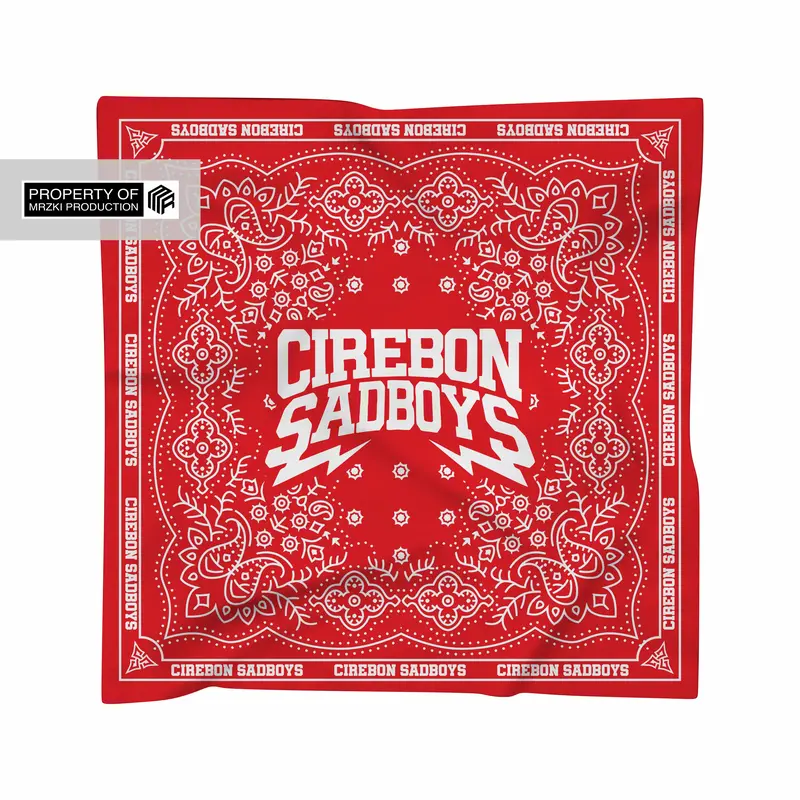 Slayer Bandana Custom | Syal Gambar Pake Logo Sendiri Free Stiker 1