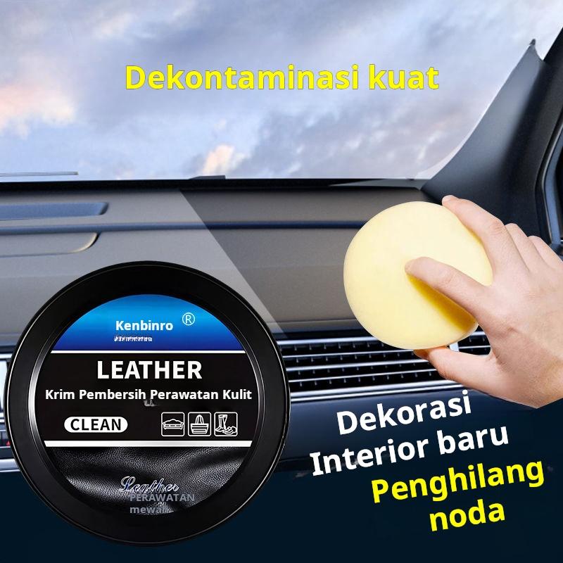 Krim Pembersih Kulit Interior Mobil Barang Impor Lilin Khusus untuk Perawatan Kulit Sepatu dan Tas Kulit Krim Pembersih Perawatan Barang Kulit