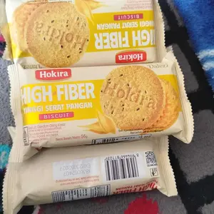 Hokira Biskuit Gandum Snack Sehat Favorit Keluarga, Pilihan Biskuit Gandum Giling Kasar, Sayuran & Kulit Ari Gandum, Renyah Gurih Tinggi Serat, Cocok untuk Sarapan, Ngemil Santai & Sehari-hari