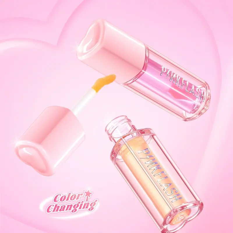 [BUY 1 GET 1] PINKFLASH Hydrating Plumy Lip Oil Color Changing Lip Balm Glossy Lasting PFL30 3