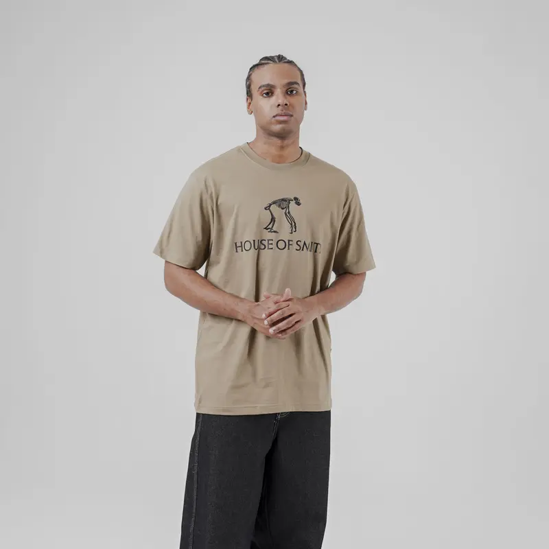 House of Smith T Shirt Ancient Tshirt Brown - Kaos Pria Lengan Pendek 2