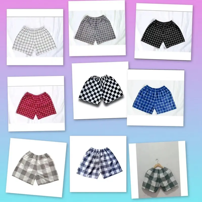 PAKET HEMAT 5PCS CELANA PENDEK ANAK PRIA WANITA BOXER KOLOR 7