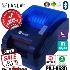 PRINTER KASIR/PPOB THERMAL 58MM PANDA PRJ-R58D ANDROID (USB+BLUETOOTH)