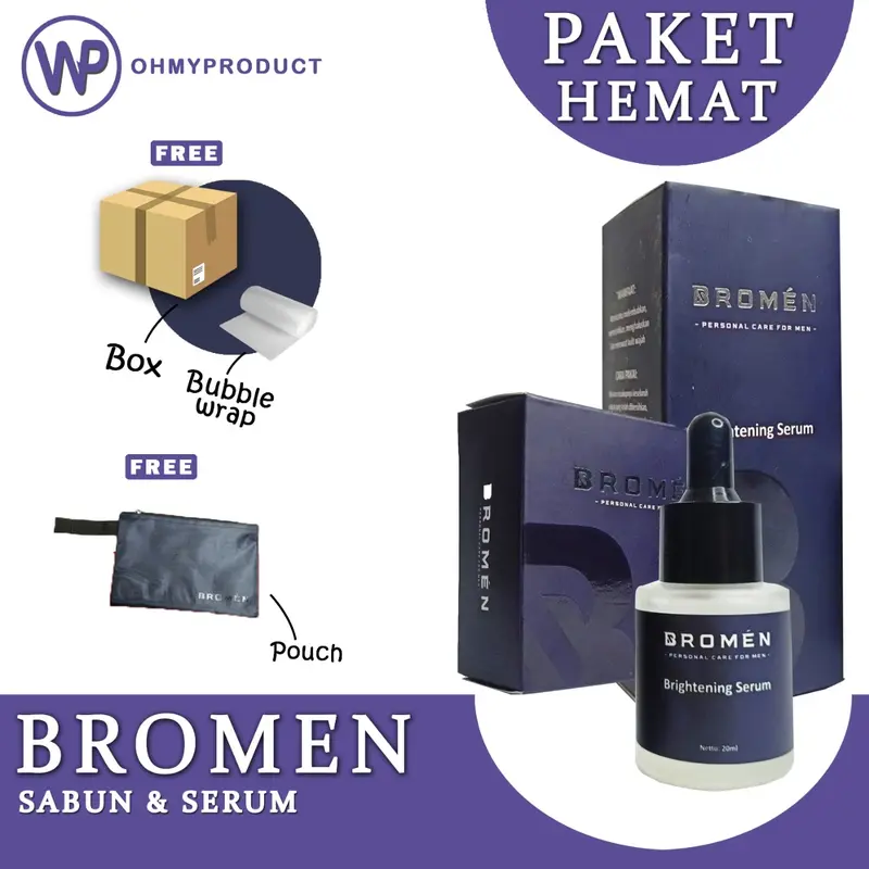 Paket Lengkap Dijamin Wajah Putih Sabun + Serum BROMEN 4