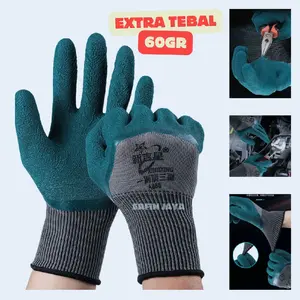 Sarung Tangan Kerja EJ PRO Safety Nylon Latex Palmfit