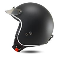 Gambar Bogo  JITSU JR2 Classic SNI Pria Wanita Helmet Kaca Atau Pet Motorcycle retro - Black Gloss, Kaca Cembung Hitam, M dari JITSU Helmet Official Shop Kab. Tangerang 1 Tokopedia