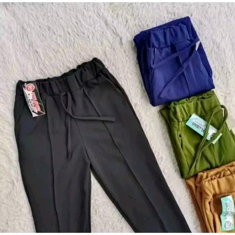 ( 5 PCS ) CELANA LUNA CUBIT Bawahan Wanita Celana Panjang Wanita Trendy Terbaru Kekinian Modern 1