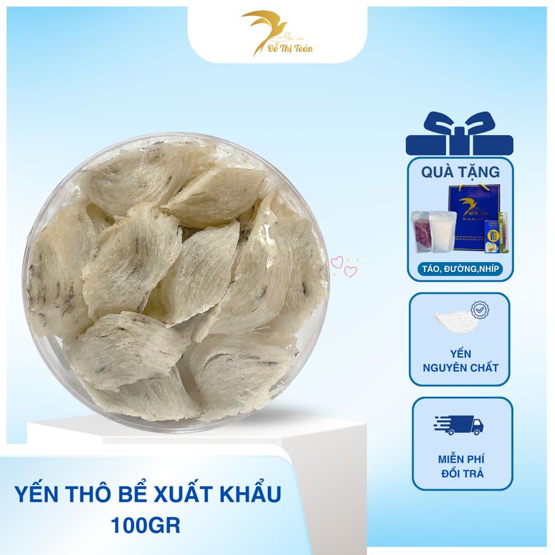 (AFL) Yến thô bể xuất khẩu ít lông- Kèm nhíp, táo đỏ, đường phèn - Yến sào Đỗ Thị Toán