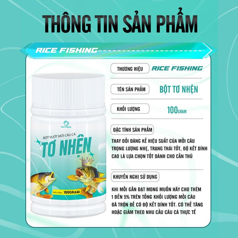 Bột tơ nhện trộn mồi câu cá pha mồi vuốt mồi vê câu dơn câu đài