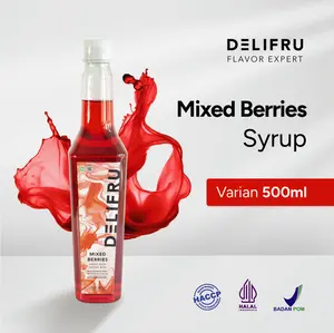Mixed Berries Syrup Delifru 500 ml - Sirup Aneka Buah Beri Premium