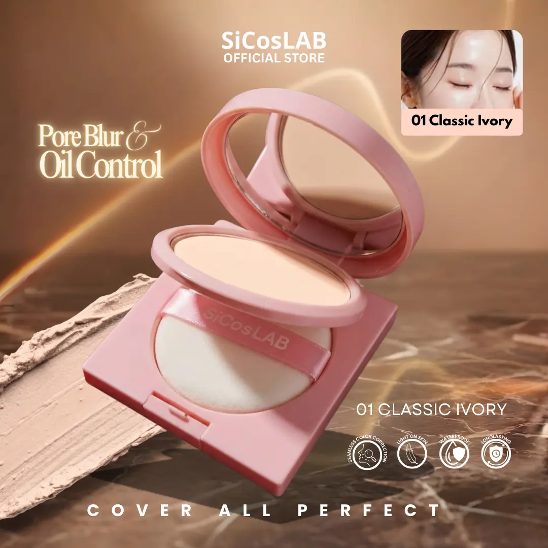 [New] SiCosLAB Oil-Control Loose Powder | Setting Powder, Bedak Tabur  Menyamarkan Tampilan Pori - Pori dan Tahan Lama | Acne Free Wajah Waterproof Berjerawat Translucent