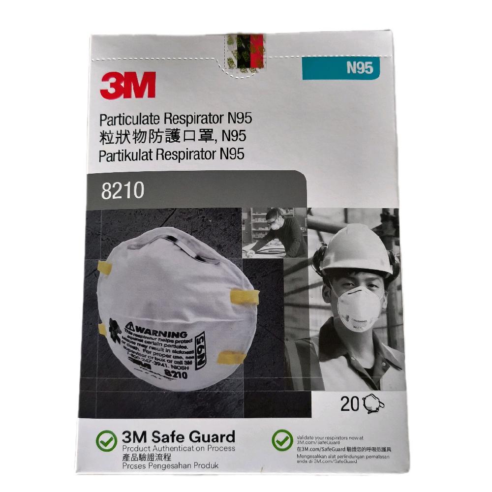 Masker Respirator N95 8210 buatan Singapura isi 20 pcs