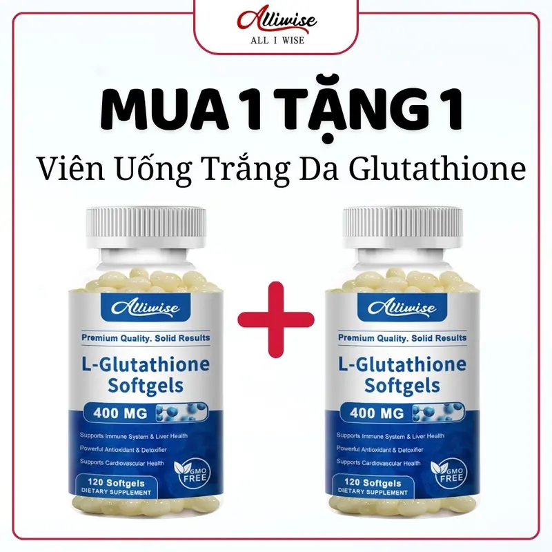 viên uống trắng da l glutathione 1000mg Top 16 viên uống trắng da Glutathione mang lại hiệu quả cao hàng đầu main image 1