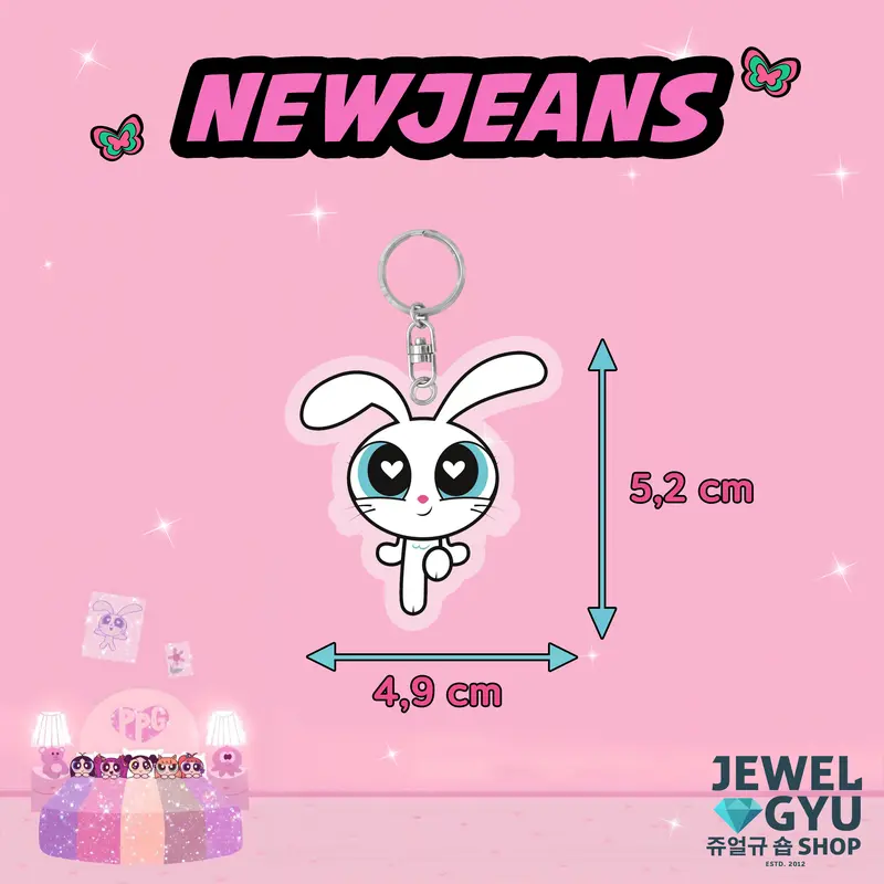 New Jeans PPG Acrylic Keychain Keyring / Gantungan Kunci Akrilik PPG newjeans KPOP 7