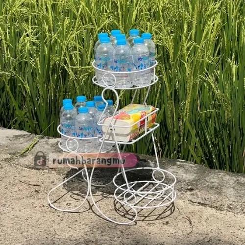 Tempat Aqua Gelas Botol Minuman Tempat Tisu Minimalis - Model Terbaru Besi 3