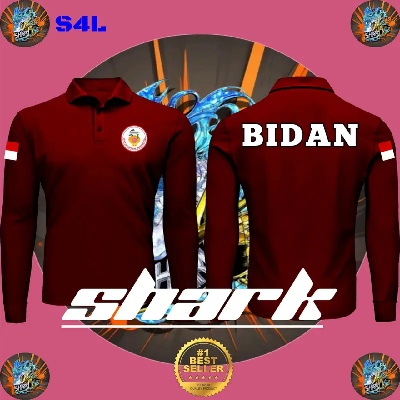 KAOS POLO SHIRT PANJANG BIDAN KEBIDANAN AKBID CUSTOM PENDEK LAKI LAKI WANITA 0