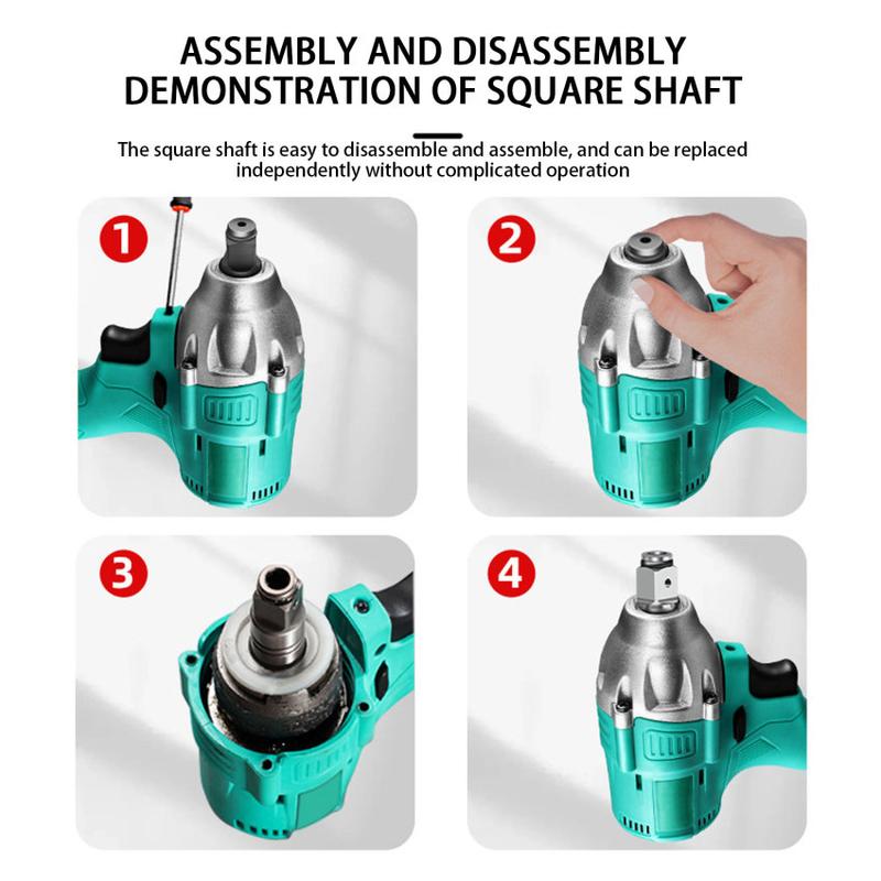 Product Introduction of 1PC 18V Electric Brushless Impact Wrench Shaft Accessories Single Dual Use Cordless Wrench Part Power Tool Accessory Drill 10