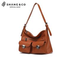 Gambar SHANGNCO Tas Bahu Shoulder Bag Tas Kerja Kekinian- Leux Bag - Black, Dustbag dari SHANGNCO_NEW Kab. Tangerang 1 Tokopedia