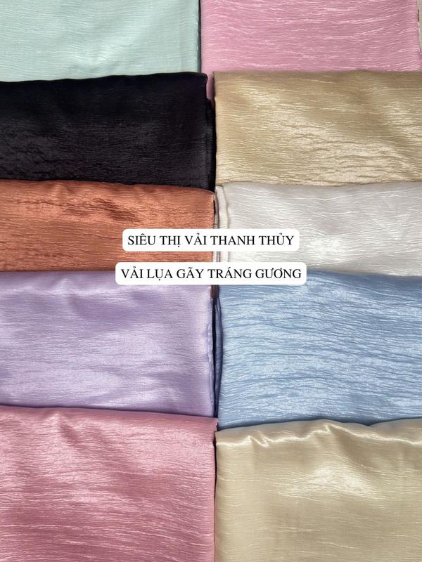 VẢI LỤA GÃY TRÁNG GƯƠNG- DÒNG VẢI THỜI TRANG CAO CẤP
