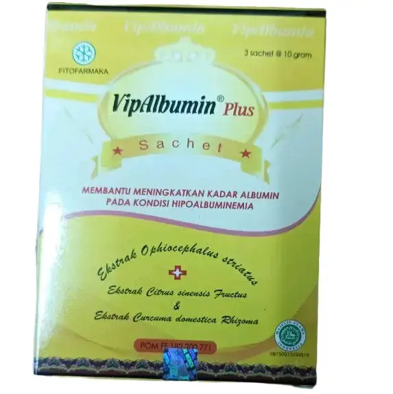 suplemen kesehatan vip albumin sachet perbox 0