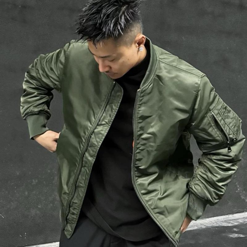 Áo Khoác Bomber 02 Dù Hai Lớp Cản Gió Chống Tia UV Menwear Jacket Có Túi Trong Chất Liệu Dù Mero 2 Lớp Form Đẹp Size M L XL