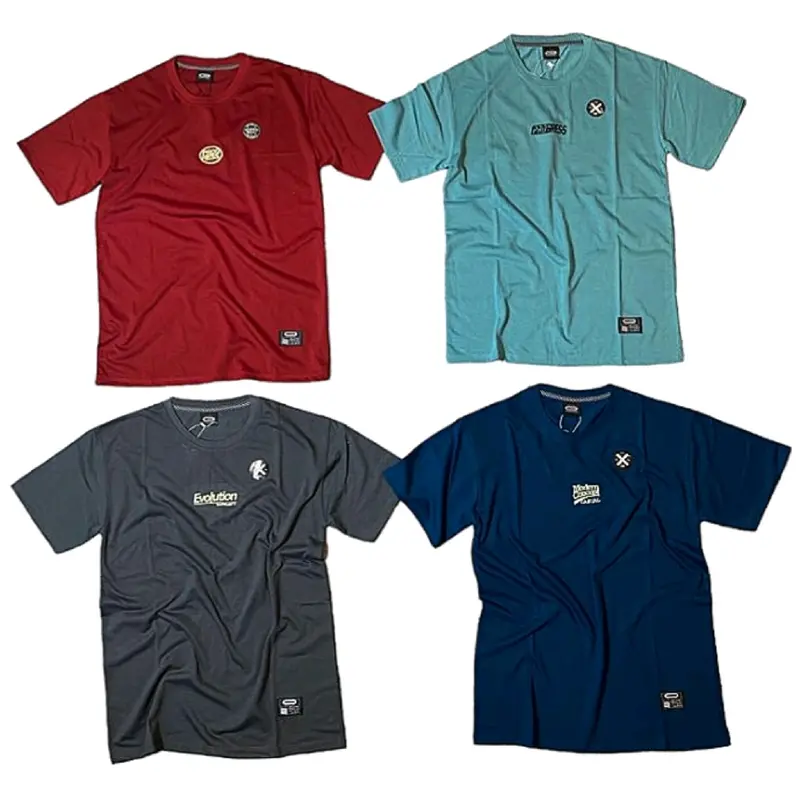 KAOS DISTRO DEWASA 4 PCS PAKET HEMAT L XL XXL  Katun Motif Sablon Pria hitam putih Baju Cowok