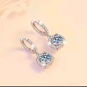 anting titanium permata zirkon anti karat anti pudar anti lutur mengkilap seperti emas