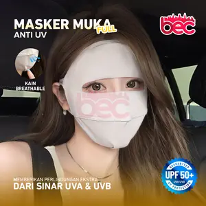 [BEC] Masker Wajah Full Face Anti UV | Masker Motor Penutup Wajah | Masker Full Face Motor Anti UV 99%