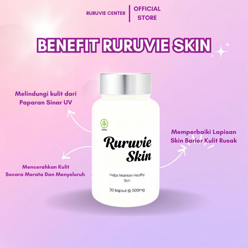 RURUVIE Suplemen Kecantikan Dan Mencerahkan Memutihkan Kulit Tubuh Dalam 14 Hari Ampuh Pencerah Kulit
