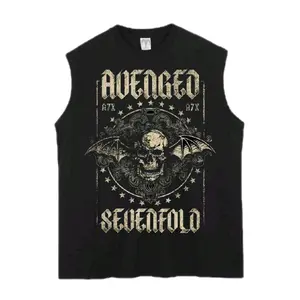 AWARENESS- Tshirt singlet lekbong pria kekinian A7X/avenged sevenfold  hitam keren!(5)