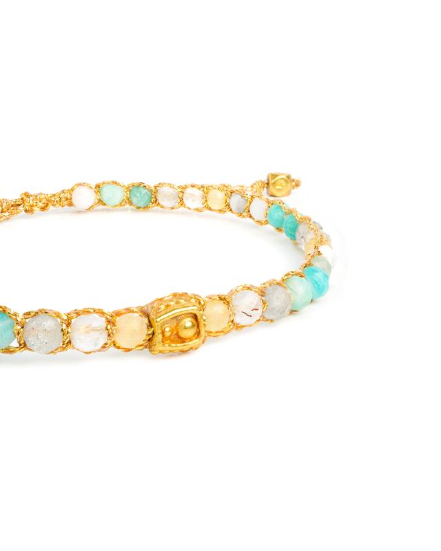 Mercury Celestial Ligh Tali Warna Gold | Gemstones Bracelet for Women Aesthetic Samapura Gelang 3