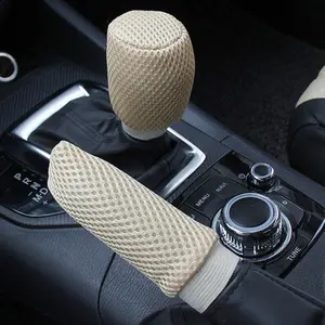 Hand Brake Gear Shift Knob Cover Hand Brake Cover Sleeve 2pcs/set Car Handbrake Grips Auto Decoration Universal Anti-slip