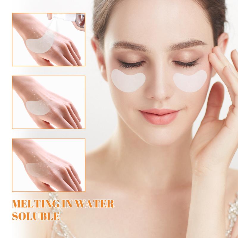 Highprime Collagen Film Korea Collagen Soluble Patches Anti Wrinkles Firming Skin Care Moisturizing And Brightening Face Reduce Dark Circle And Eyebags 10pcs Masker Mata Collagen Menghilangkan Kantong Mata Panda Mencerahkan dan Memudarkan Kerutan Mata 4