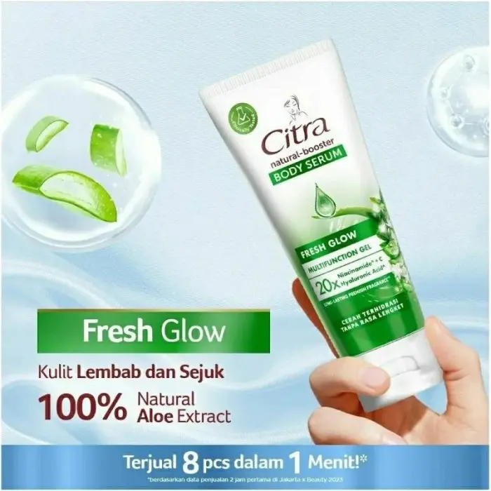 CITRA Aloe Vera Multifunction Gel 180ml Citra Body Serum Fresh Glow 2