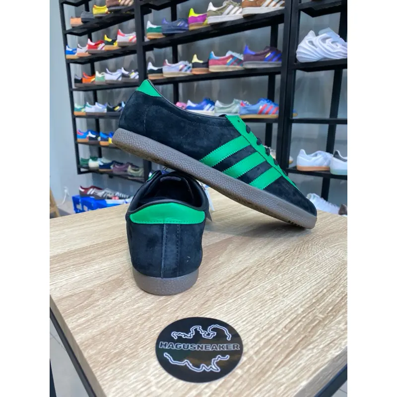 [HAGUSNEAKER] LONDON BLACK/GREEN IE0826 3