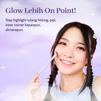 Gambar JUST MISS Mini Fan Brush W12 - Blending, Kuas Make Up, Brush Highilighter Kipas, Peralatan Dandan, Original dari justmiss.id Kab. Tangerang 3 Tokopedia